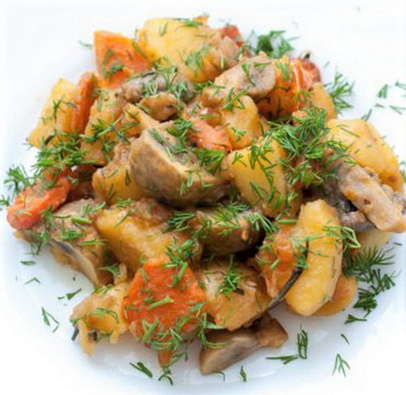 Овощное рагу с картофелем и грибами - BIOVELD