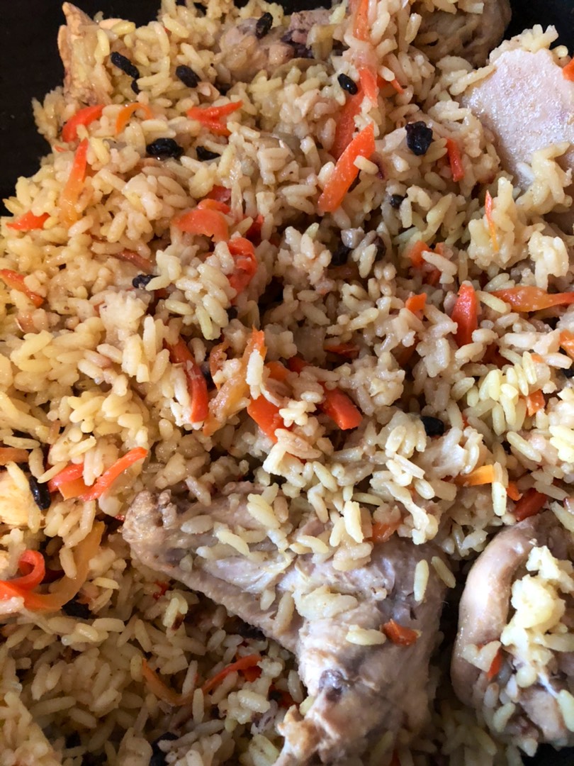 Ленивый плов с курицей