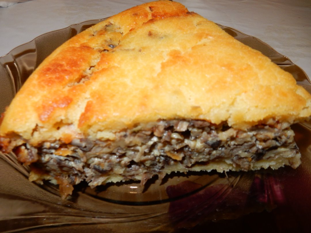 Пирог с грибами