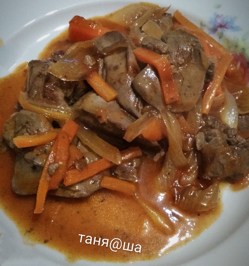 Печень в томатном соусе