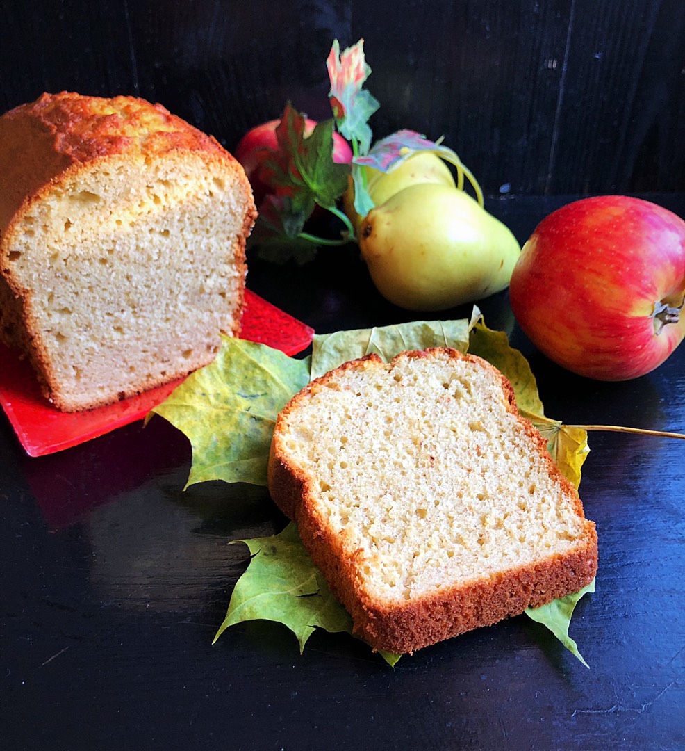 Осенний кекс на фруктовом пюре