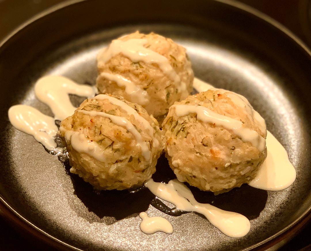 Куриные ёжики с зеленью