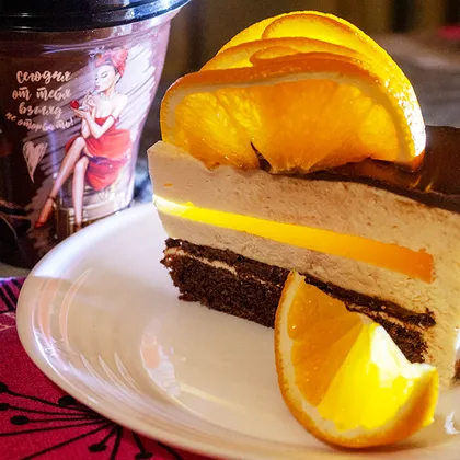 Шоколадно-апельсиновый торт на новой линейке Danon