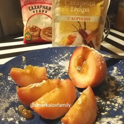 Яблоки печёные с корицей за 15 минут