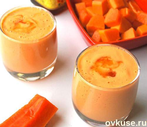 Молочный коктейль с хурмой