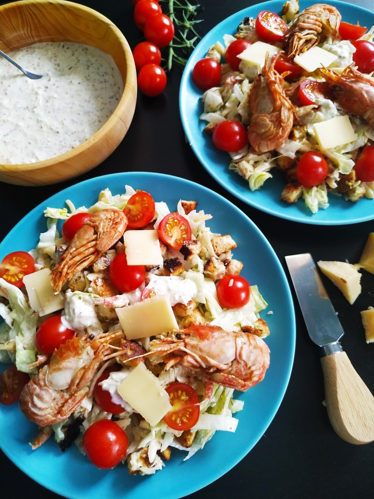 Цезарь с креветками