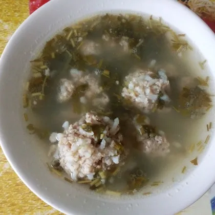 Суп с фрикадельками #кулинарныймарафон