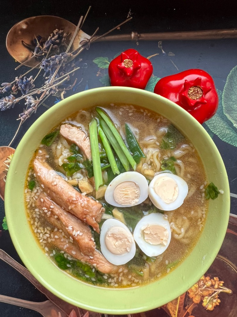 Рамен с куриной грудкой