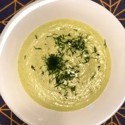 Крем-суп из кабачка с сыром творожным