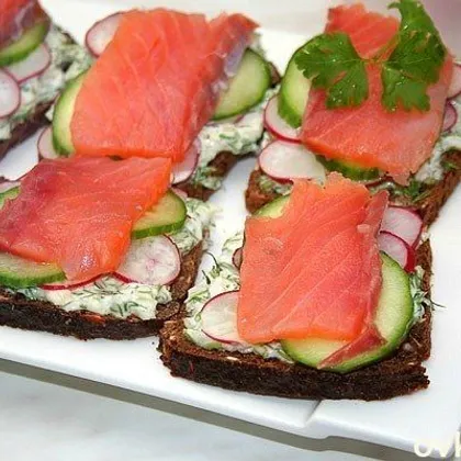 Датский рыбный сэндвич