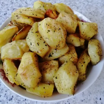 Варёный запечённый картофель