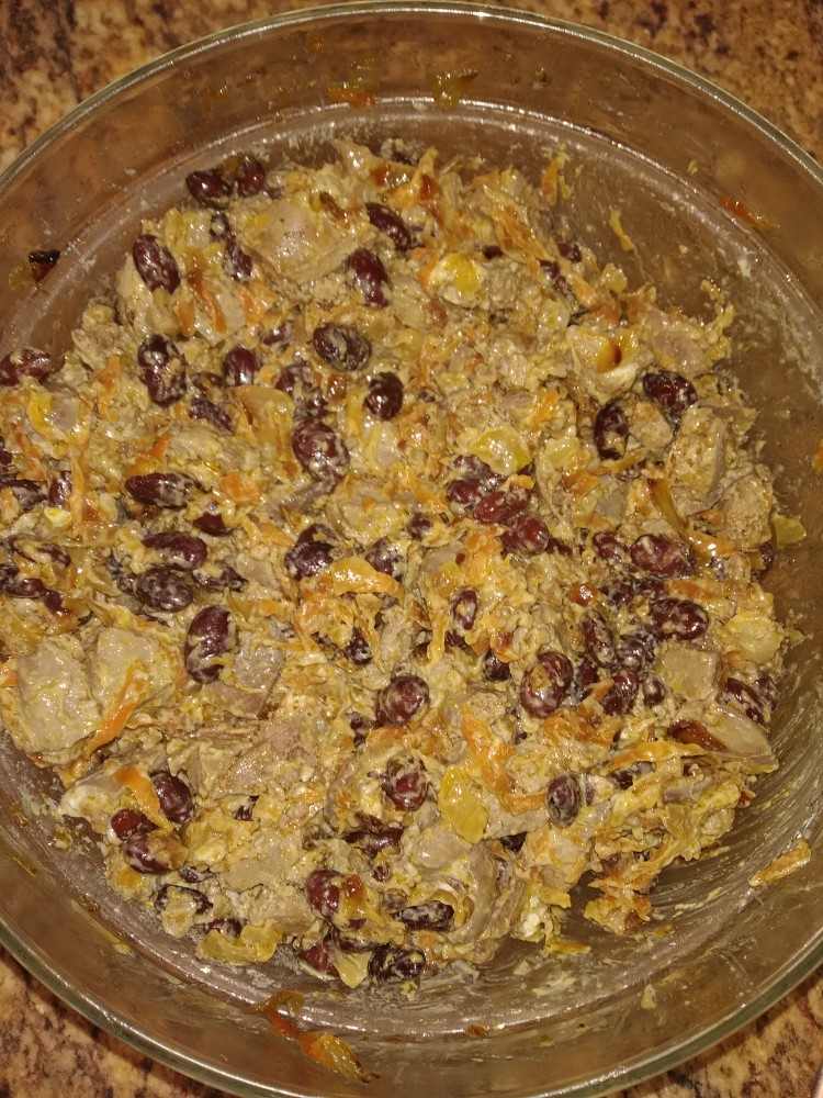 Салат из печени