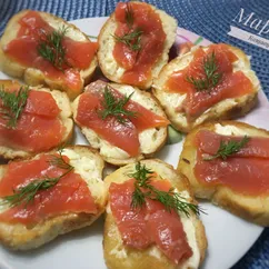 Бутерброды с форелью 