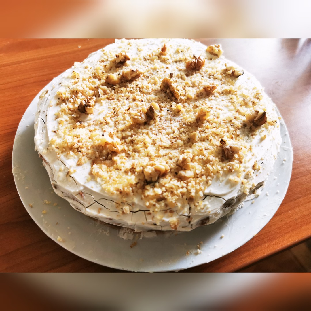 Морковно-ореховый торт – кулинарный рецепт