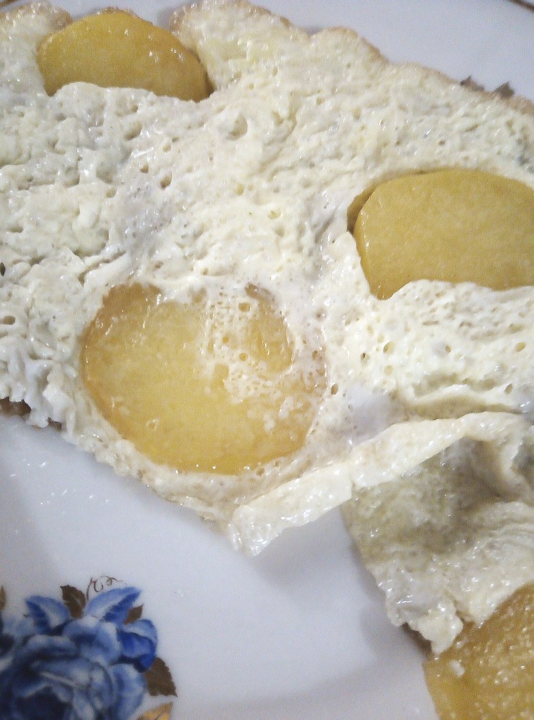 Жареные яйца и картофель