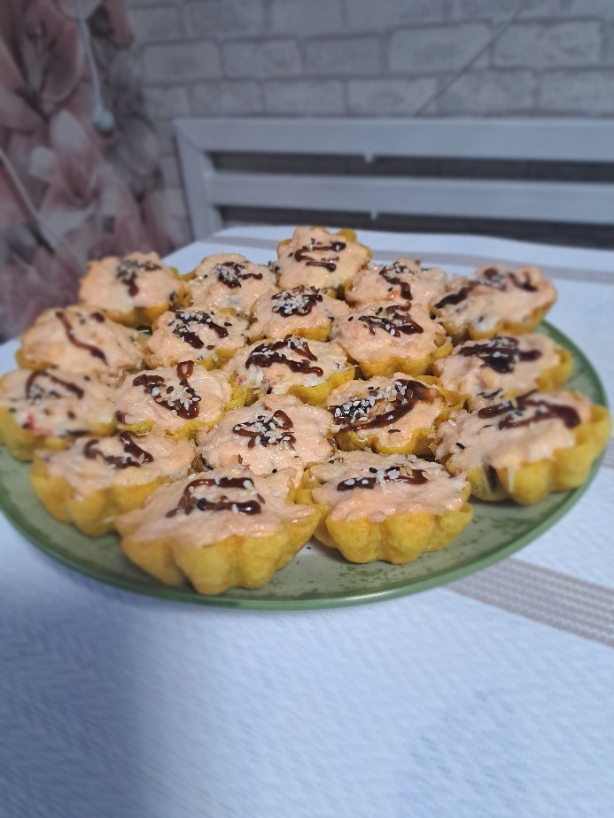 Вкус роллов в тарталетке