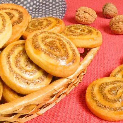 Просто сворачиваю и нарезаю. Песочное ореховое печенье | Shortbread walnut cookies