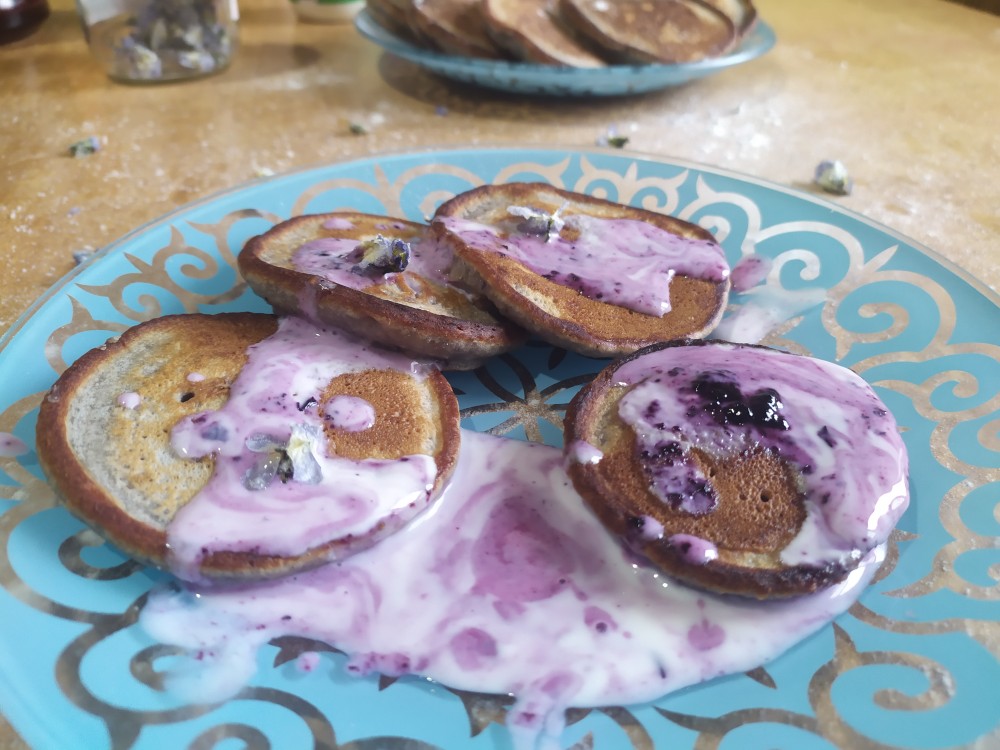 Черничные оладушки