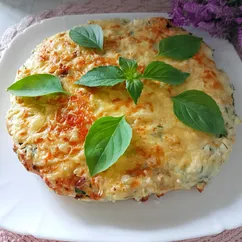 Ленивая ачма с моцареллой и брынзой в аэрогриле