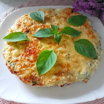 Ленивая ачма с моцареллой и брынзой в аэрогриле