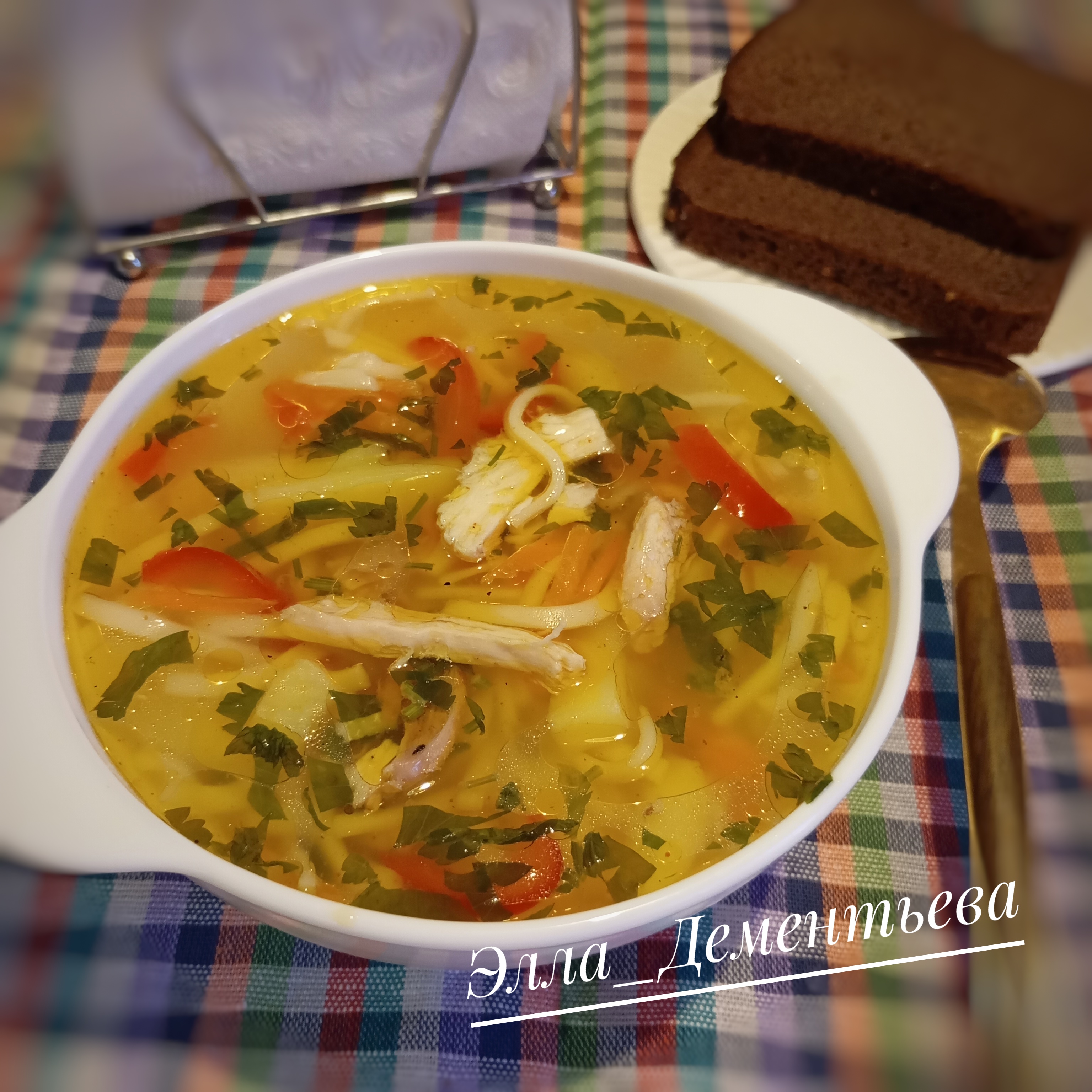 Куриная лапша 