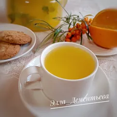 Согревающий апельсиново-облепиховый напиток с мятой