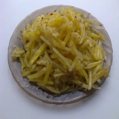Салат из картофеля в корейском стиле