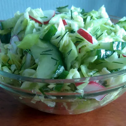 Весенний капустный салат