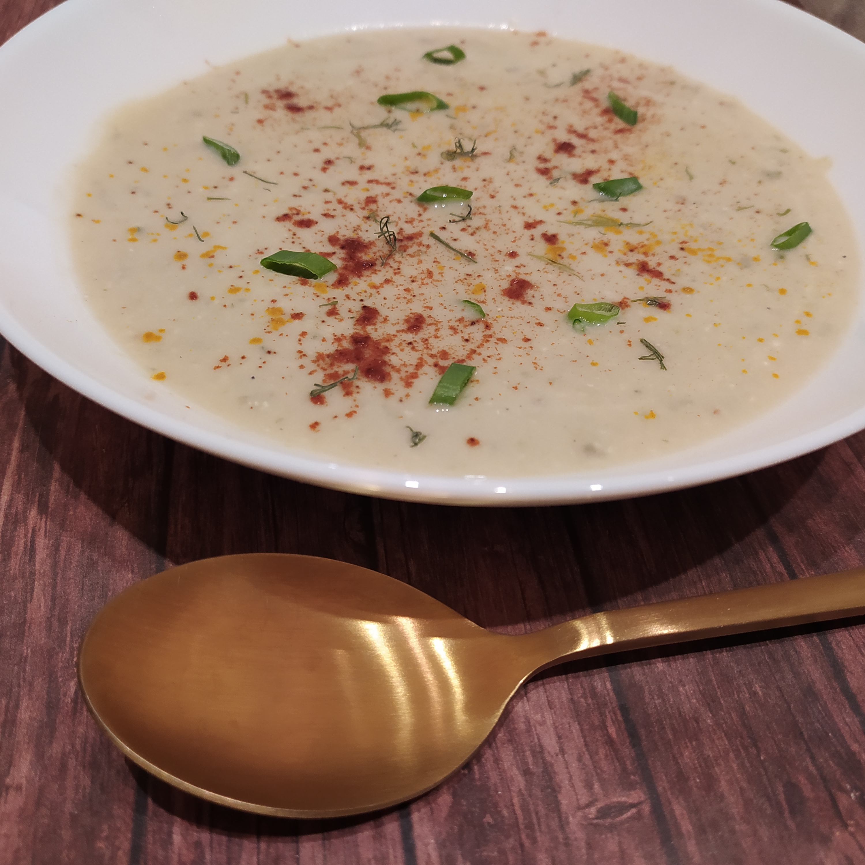 Кабачковый крем-суп с грецкими орехами 