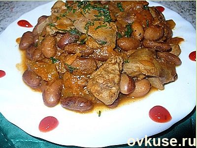 Куриная печень с овощами по-Мексикански
