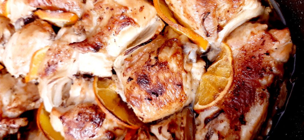 Курочка с апельсинами