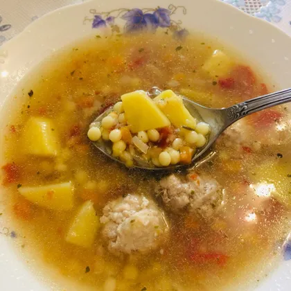 Суп «Итальянский» с мелкой пастой и чечевицей 🇮🇹 🥣