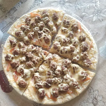 Пицца с фрикадельками 🍕