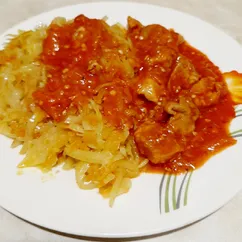 Капуста тушёная к мясу