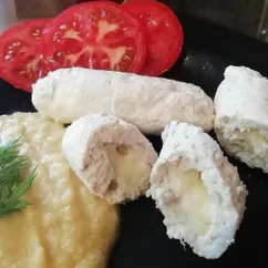 Куриные сосиски с сыром