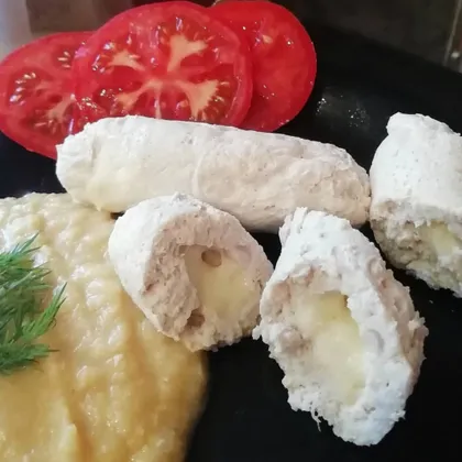 Куриные сосиски с сыром