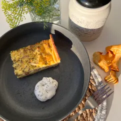 Картофельный пирог с лисичками 