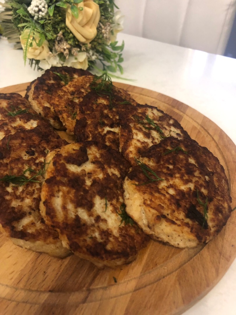 Драники с индейкой и кабачком