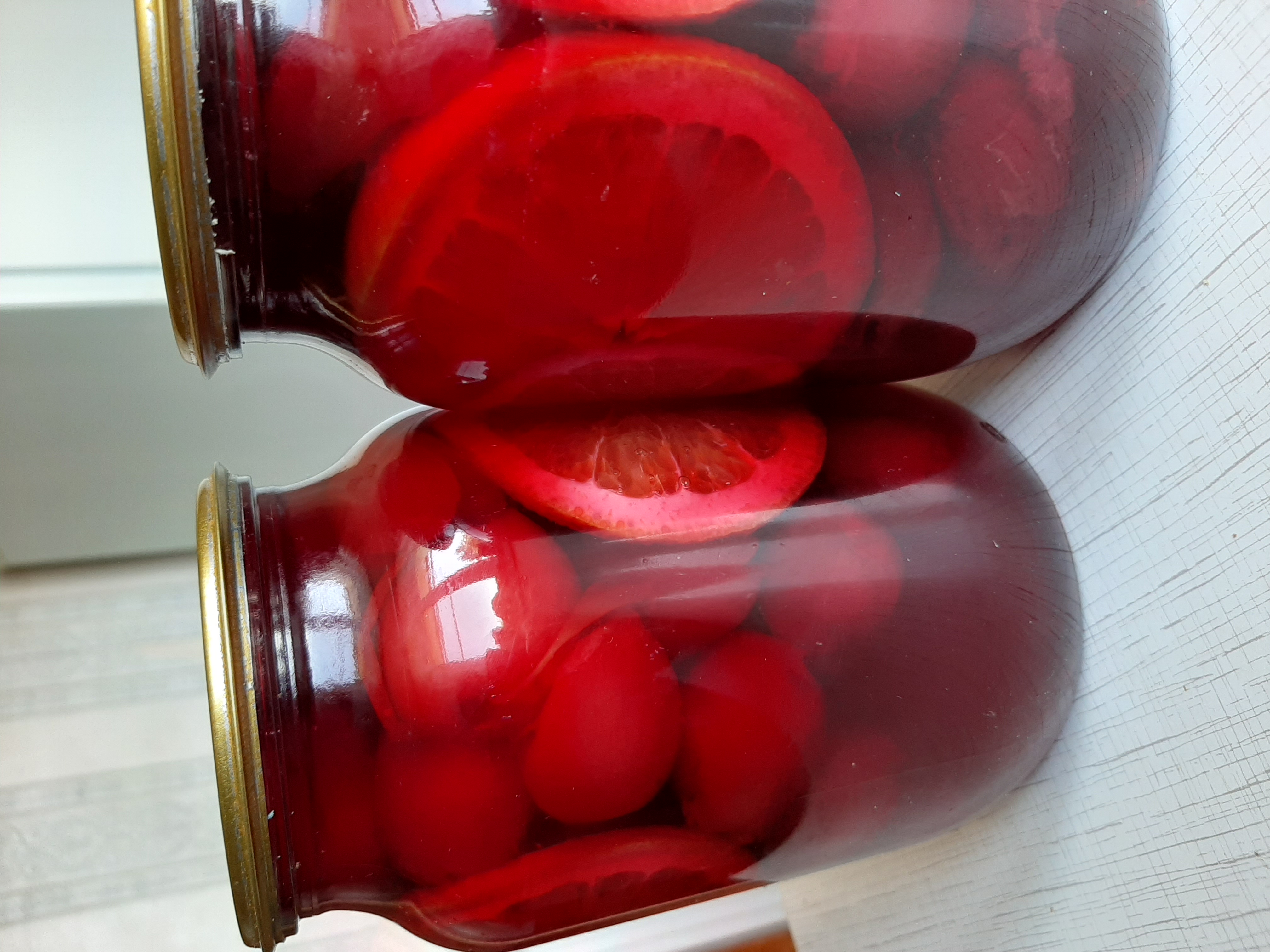 Сливы с апельсином (на зиму)