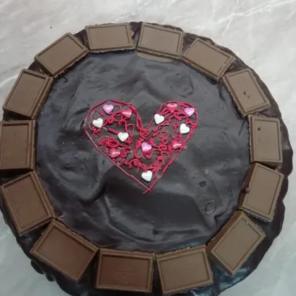 Шоколадный торт #валентинки #выпечка