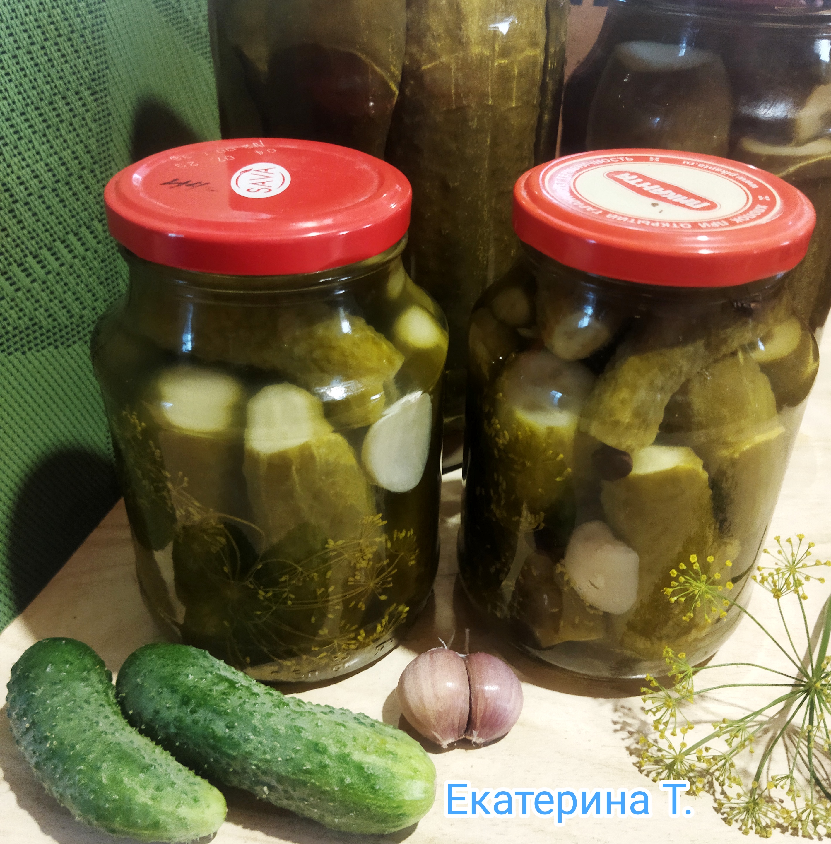 Корнишоны в кисло-сладком маринаде