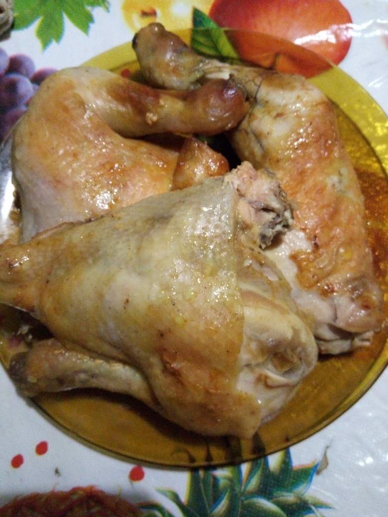 Жаркое из курицы в казане с картошкой на костре