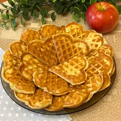Творожные вафли без сахара