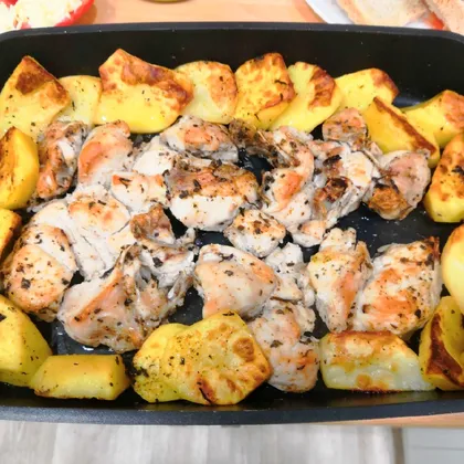 Курочка с картошкой🤗🥰🤗🥔🍗🥰🥰