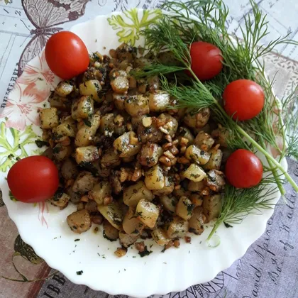 Салат-закуска из кабачка с грецкими орешками🥗🥒