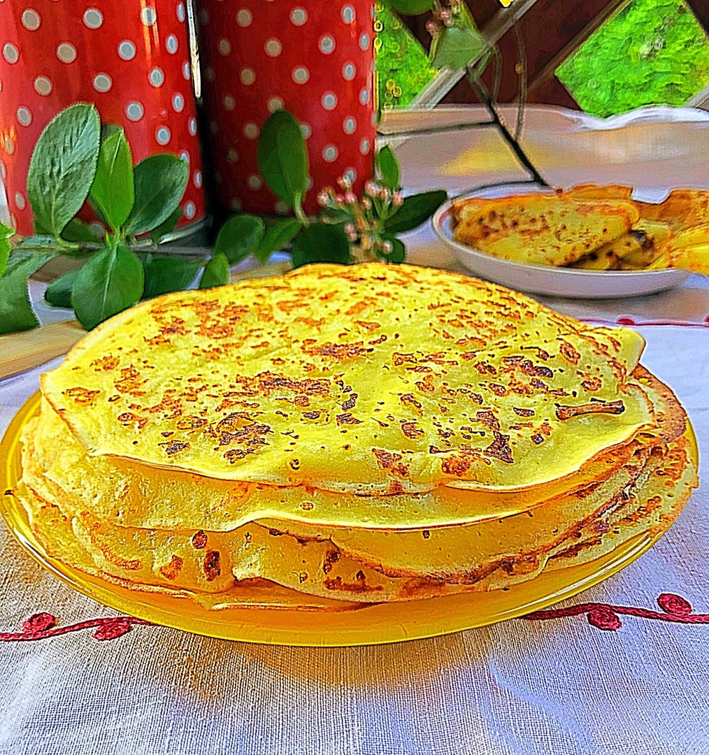 Творожные блины на кефире🥞 - рецепт автора ❤🥰Настёна🥰❤