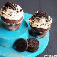 Oreo капкейки с мягким сливочным кремом