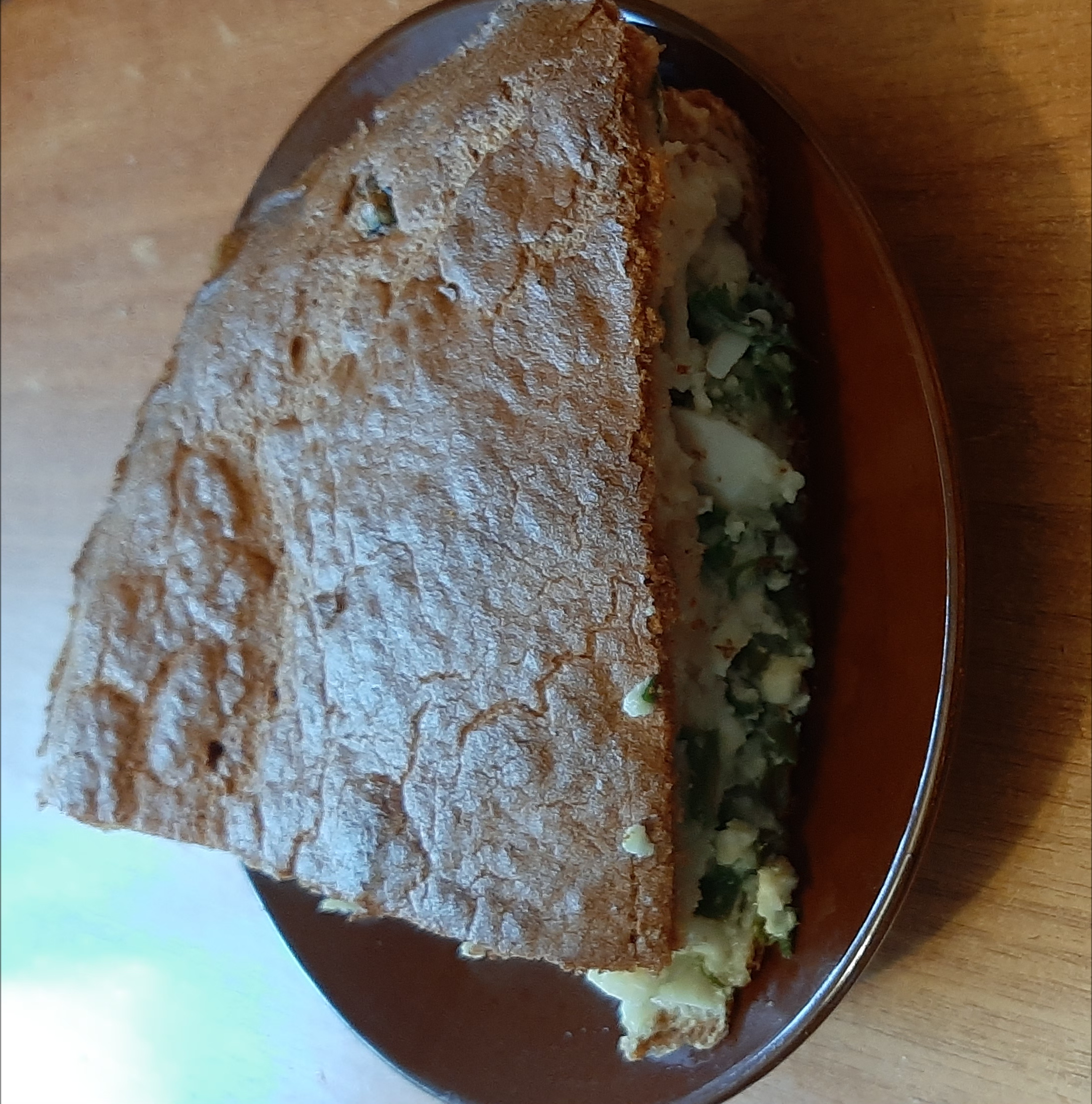 Заливной пп пирог с яйцом и зелёным луком