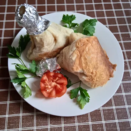 Куриные ножки с гречневой кашей в мешочке