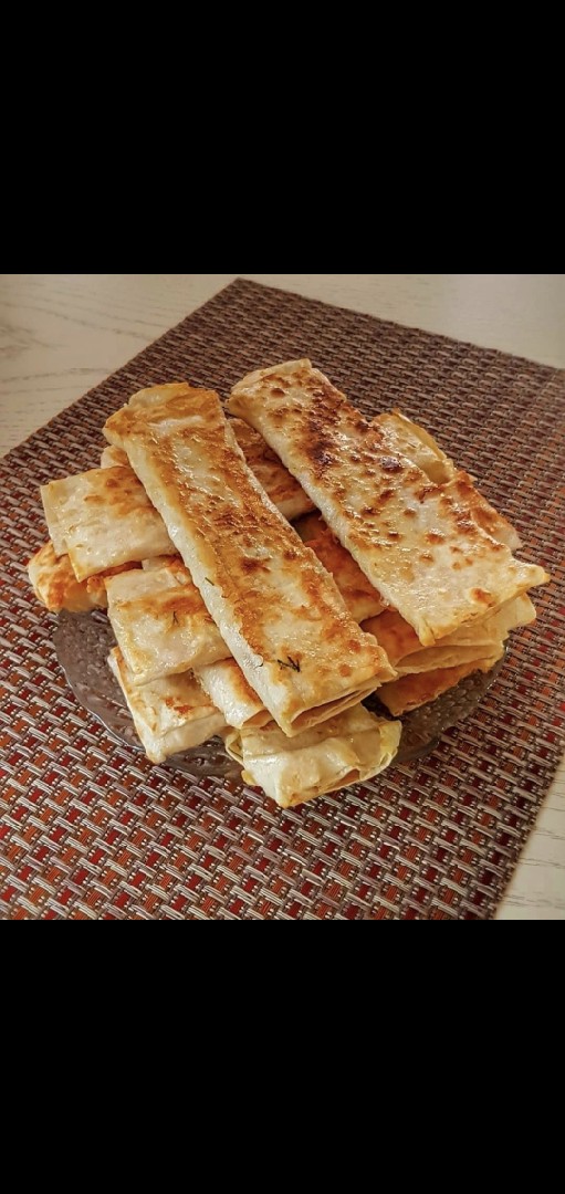 Жареные полосочки из лаваша с сыром